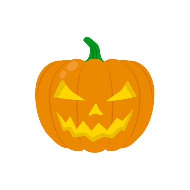 Vektör olarak Cadılar Bayramı Balkabağı ikonu. Logotype