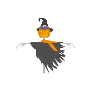 Cadılar Bayramı Korkuluğu ikonu. Logotype