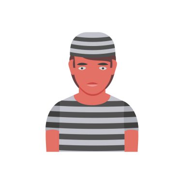 Prisoner icon in vector. Logotype