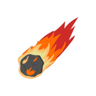 Vektör olarak göktaşı simgesi. Logotype