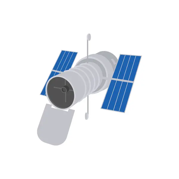 Hubble Teleskop simgesi vektörde. Logotype