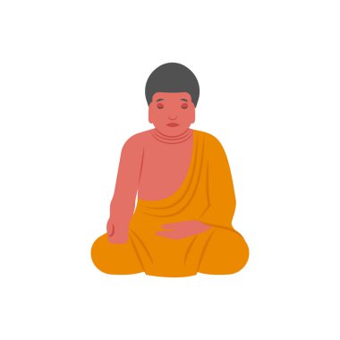 Vektör olarak Buda simgesi. Logotype