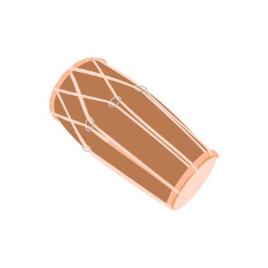 Vektör olarak Dholak simgesi. Logotype