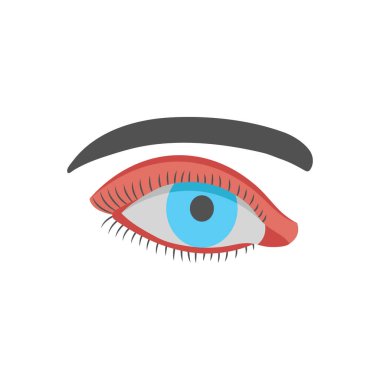 Vektör olarak insan gözü simgesi. Logotype