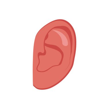 Kulak simgesi vektörde. Logotype