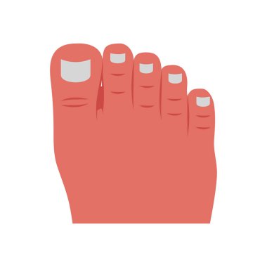 Vektör olarak ayak parmağı simgesi. Logotype
