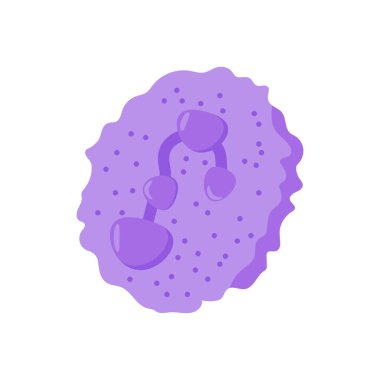 Vektör olarak Beyaz Kan Hücresi simgesi. Logotype