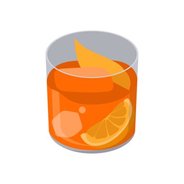 Vektör olarak Negroni simgesi. Logotype