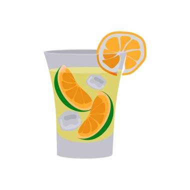 Caipirinha simgesi vektörde. Logotype