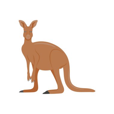 Vektör olarak kanguru simgesi. Logotype