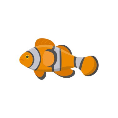 Vektör olarak tropik balık simgesi. Logotype