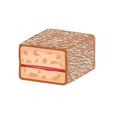 Vektör olarak Lamington simgesi. Logotype