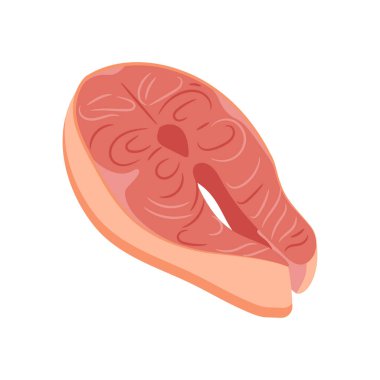 Vektör olarak balık bifteği ikonu. Logotype