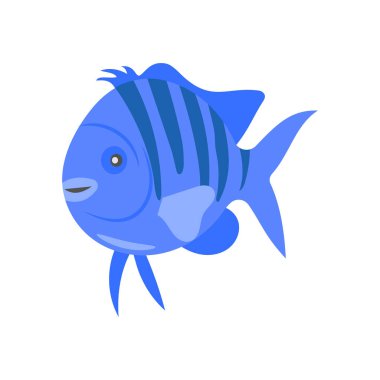 Vektör olarak Flounder simgesi. Logotype