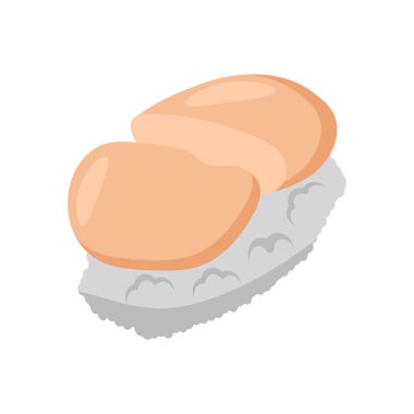 Vektör olarak Suşi simgesini yüzün. Logotype