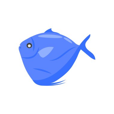 Vektör olarak Ay Balığı simgesi. Logotype