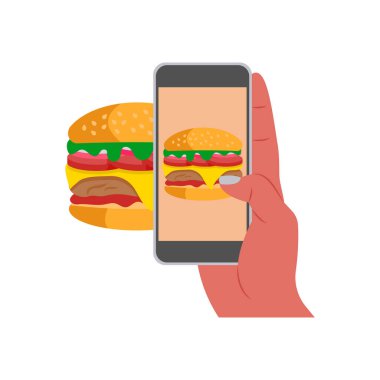 Vektör olarak yiyecek bloğu simgesi. Logotype