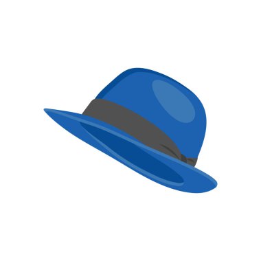 Vektör olarak Fedora Şapka simgesi. Logotype
