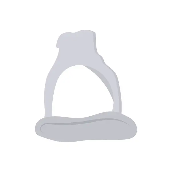 Stapes Bone simgesi vektörde. Logotype