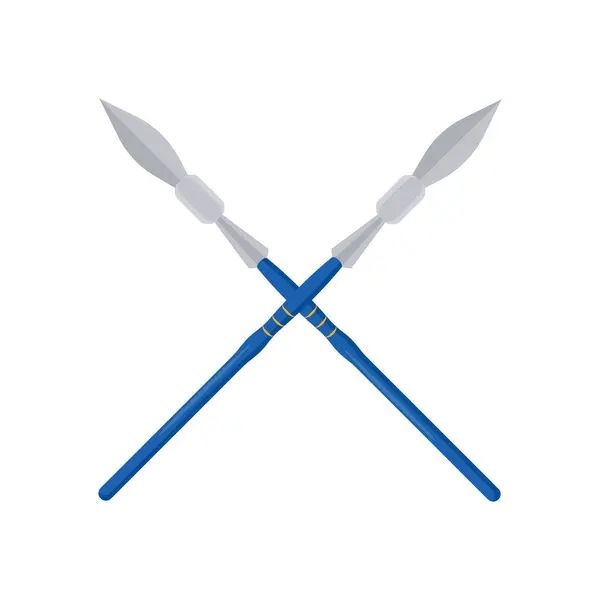 Vektör olarak Afrika mızrağı simgesi. Logotype