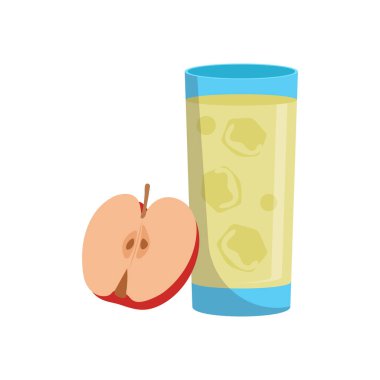 Vektör olarak elma şarabı simgesi. Logotype