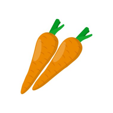 Vektör olarak havuç simgesi. Logotype