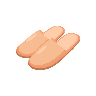 Sıcak terlik simgesi vektörde. Logotype