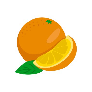 Vektör olarak turuncu simge. Logotype