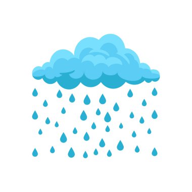Vektör olarak yağmur simgesi. Logotype