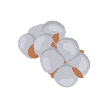 Vektör olarak pamuk simgesi. Logotype