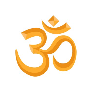 Vektör olarak Hinduizm simgesi. Logotype
