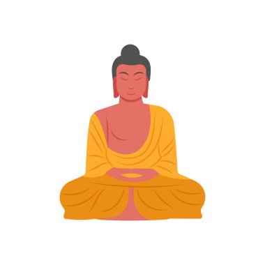 Vektör olarak Buda simgesi. Logotype