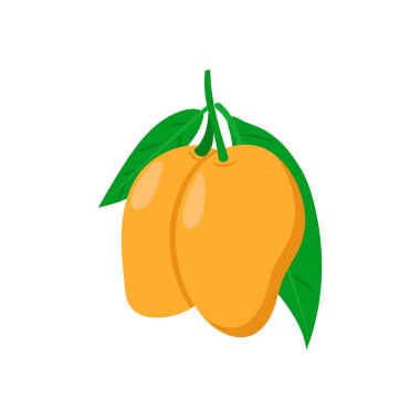 Vektör olarak mango simgesi. Logotype