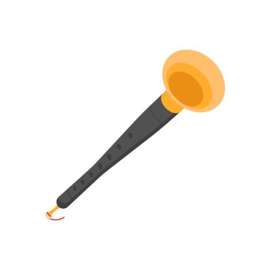 Vektör olarak Shehnai simgesi. Logotype