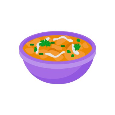 Vektör olarak tereyağlı tavuk simgesi. Logotype