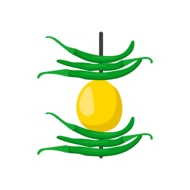 Vektör olarak Nazar Battu simgesi. Logotype