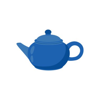 Vektör olarak çay demliği simgesi. Logotype