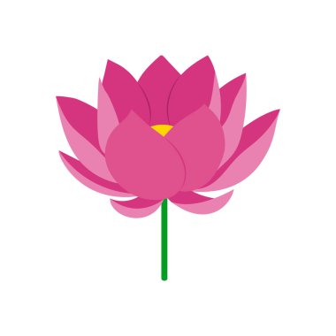 Nilüfer çiçeği simgesi vektörde. Logotype