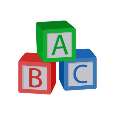 ABC Blokları vektör simgesi. Logotype