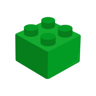 Vektör olarak Blok simgesi oluşturuluyor. Logotype