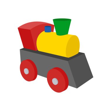 Vektör olarak tren oyuncağı simgesi. Logotype