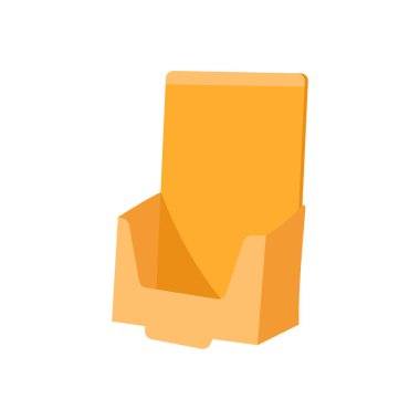 Broşür Holder simgesi vektörde. Logotype