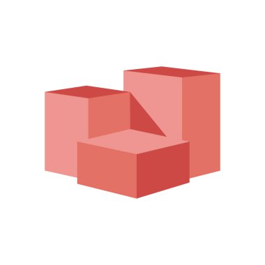 Vektör olarak kare podyum simgesi. Logotype