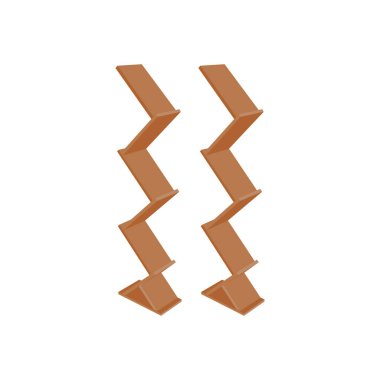 Broşür Durağı simgesi vektör olarak. Logotype