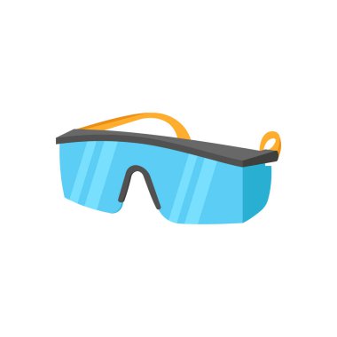 Vektör olarak Güvenlik Gözlüğü simgesi. Logotype