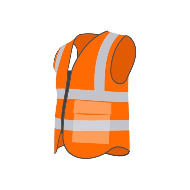 Güvenlik yeleği simgesi vektörde. Logotype