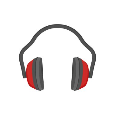 Vektör olarak Kulak Muffs simgesi. Logotype