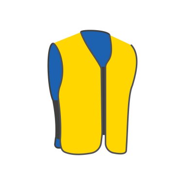 Vektör olarak soğutma yelekleri simgesi. Logotype