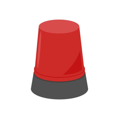 Kırmızı Siren simgesi vektörde. Logotype