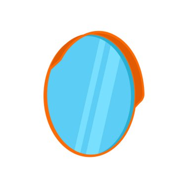 Vektör olarak dışbükey ayna simgesi. Logotype